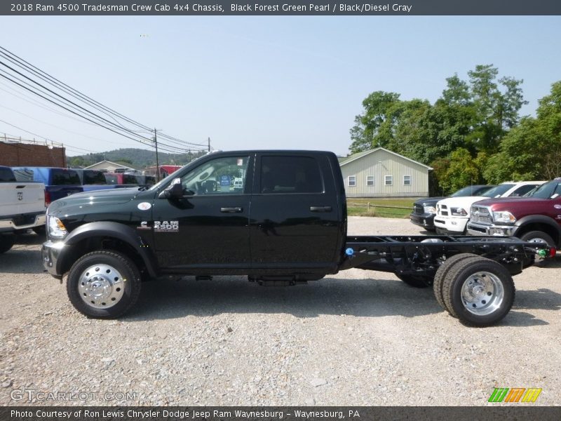 Black Forest Green Pearl / Black/Diesel Gray 2018 Ram 4500 Tradesman Crew Cab 4x4 Chassis