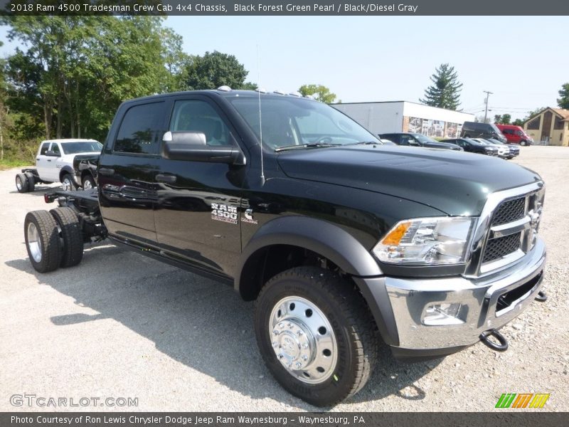 Black Forest Green Pearl / Black/Diesel Gray 2018 Ram 4500 Tradesman Crew Cab 4x4 Chassis