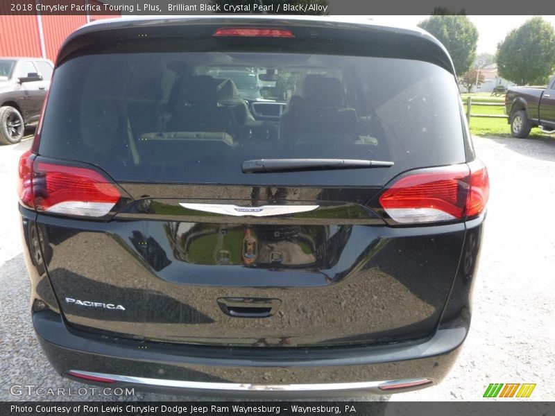 Brilliant Black Crystal Pearl / Black/Alloy 2018 Chrysler Pacifica Touring L Plus
