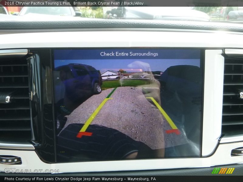 Brilliant Black Crystal Pearl / Black/Alloy 2018 Chrysler Pacifica Touring L Plus