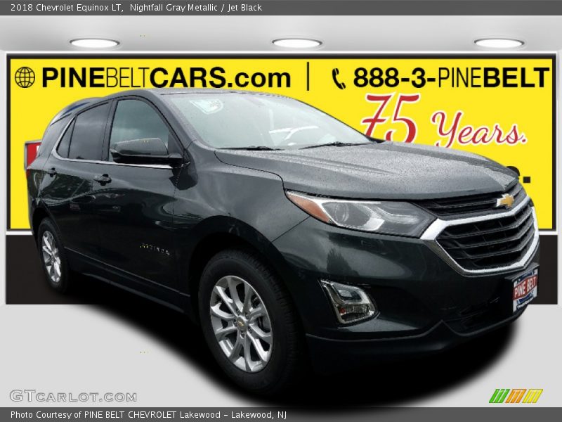 Nightfall Gray Metallic / Jet Black 2018 Chevrolet Equinox LT