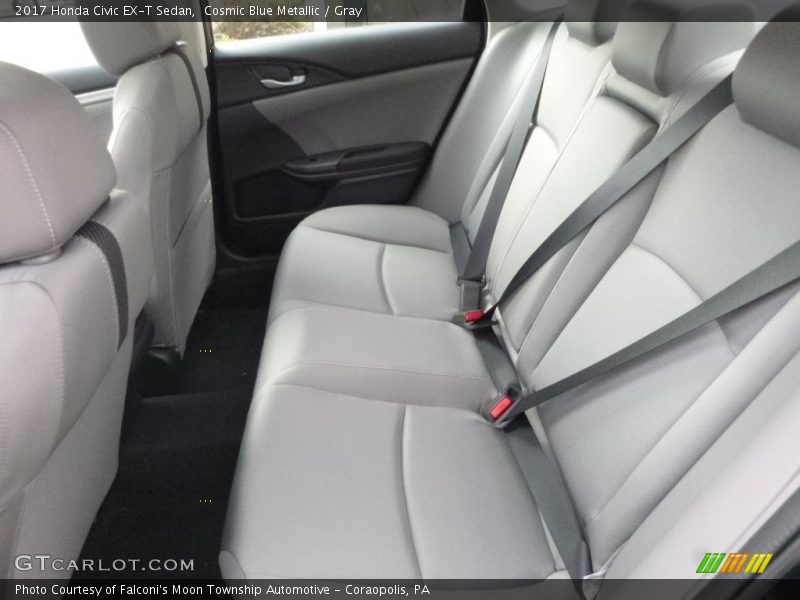 Cosmic Blue Metallic / Gray 2017 Honda Civic EX-T Sedan