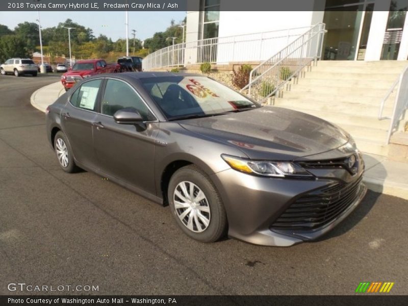 Predawn Gray Mica / Ash 2018 Toyota Camry Hybrid LE