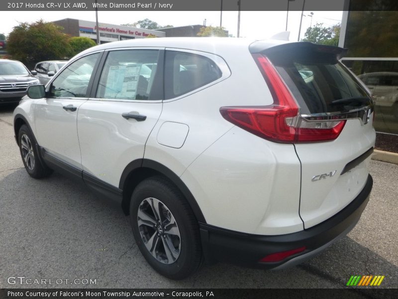 White Diamond Pearl / Ivory 2017 Honda CR-V LX AWD