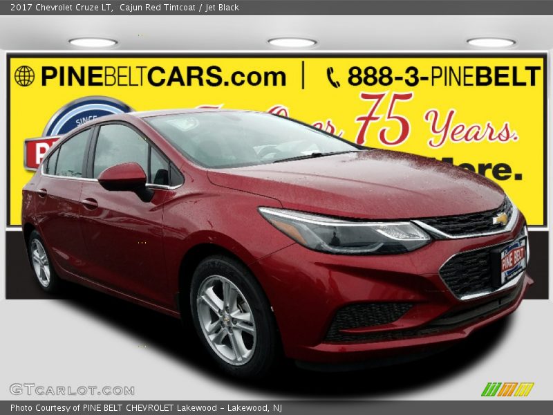 Cajun Red Tintcoat / Jet Black 2017 Chevrolet Cruze LT