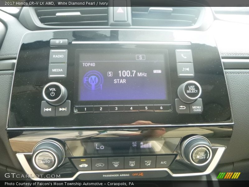 White Diamond Pearl / Ivory 2017 Honda CR-V LX AWD