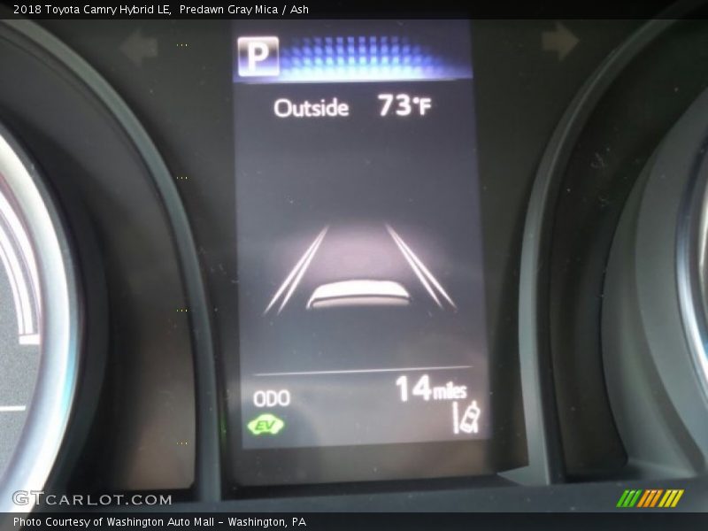 Predawn Gray Mica / Ash 2018 Toyota Camry Hybrid LE