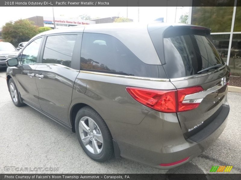 Pacific Pewter Metallic / Mocha 2018 Honda Odyssey EX-L