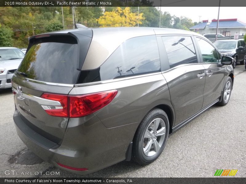 Pacific Pewter Metallic / Mocha 2018 Honda Odyssey EX-L