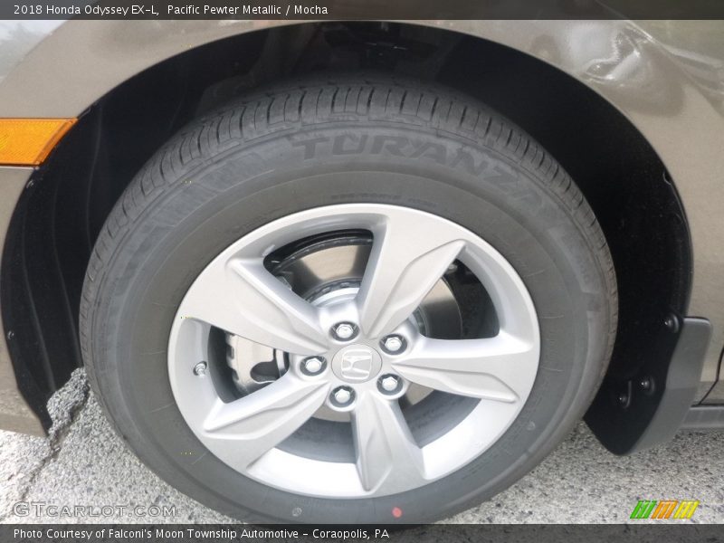 Pacific Pewter Metallic / Mocha 2018 Honda Odyssey EX-L