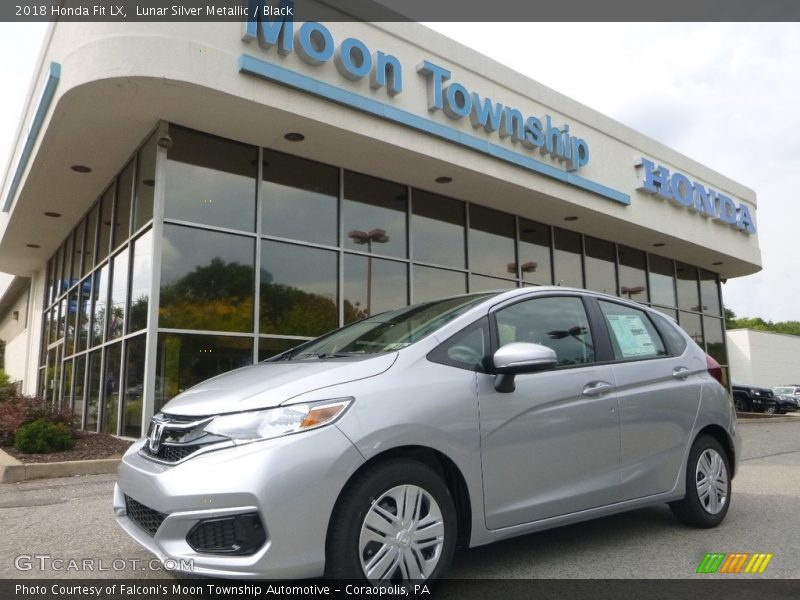 Lunar Silver Metallic / Black 2018 Honda Fit LX