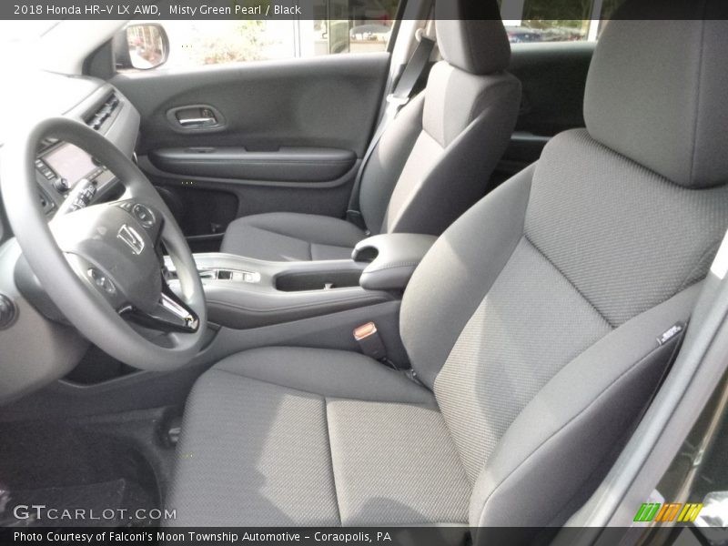Misty Green Pearl / Black 2018 Honda HR-V LX AWD
