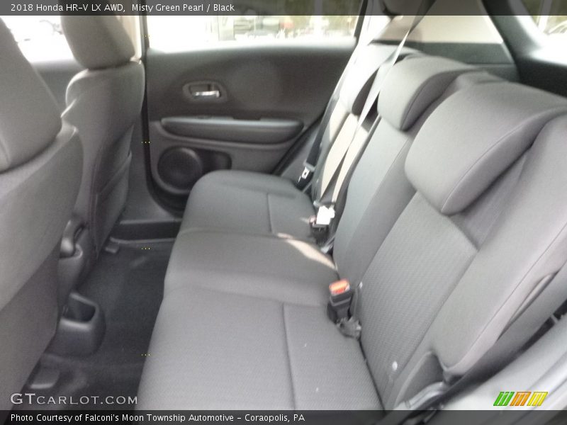 Misty Green Pearl / Black 2018 Honda HR-V LX AWD