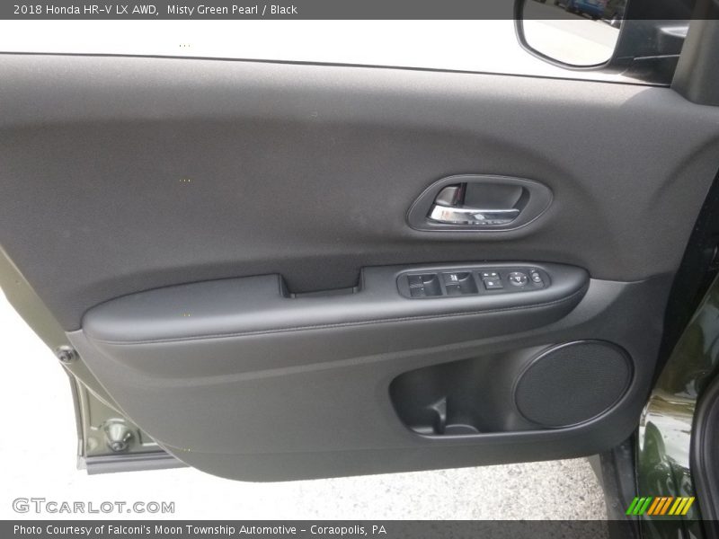 Misty Green Pearl / Black 2018 Honda HR-V LX AWD