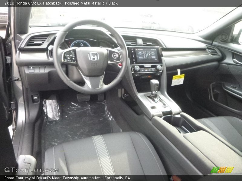  2018 Civic EX Hatchback Black Interior