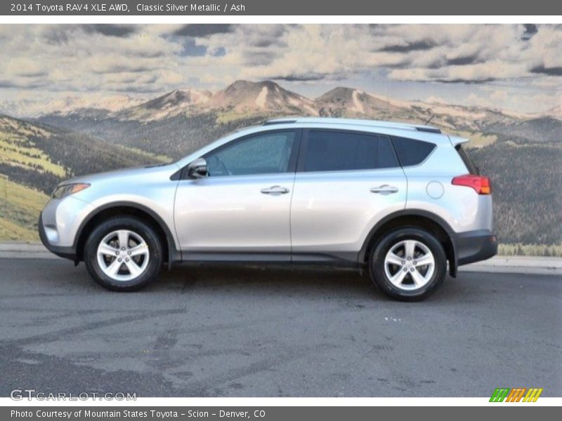 Classic Silver Metallic / Ash 2014 Toyota RAV4 XLE AWD