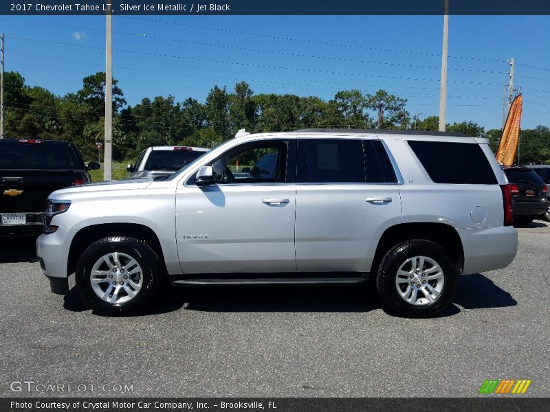 Silver Ice Metallic / Jet Black 2017 Chevrolet Tahoe LT