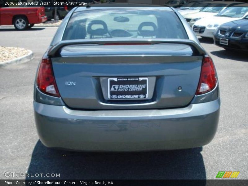 Storm Gray / Gray 2006 Saturn ION 3 Sedan