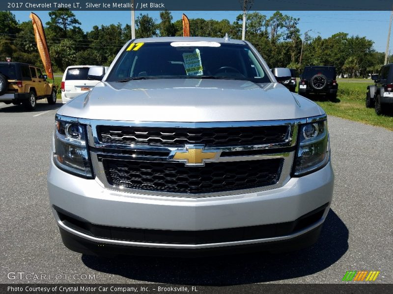 Silver Ice Metallic / Jet Black 2017 Chevrolet Tahoe LT