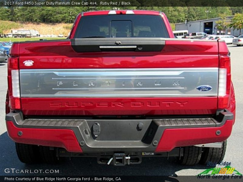 Ruby Red / Black 2017 Ford F450 Super Duty Platinum Crew Cab 4x4