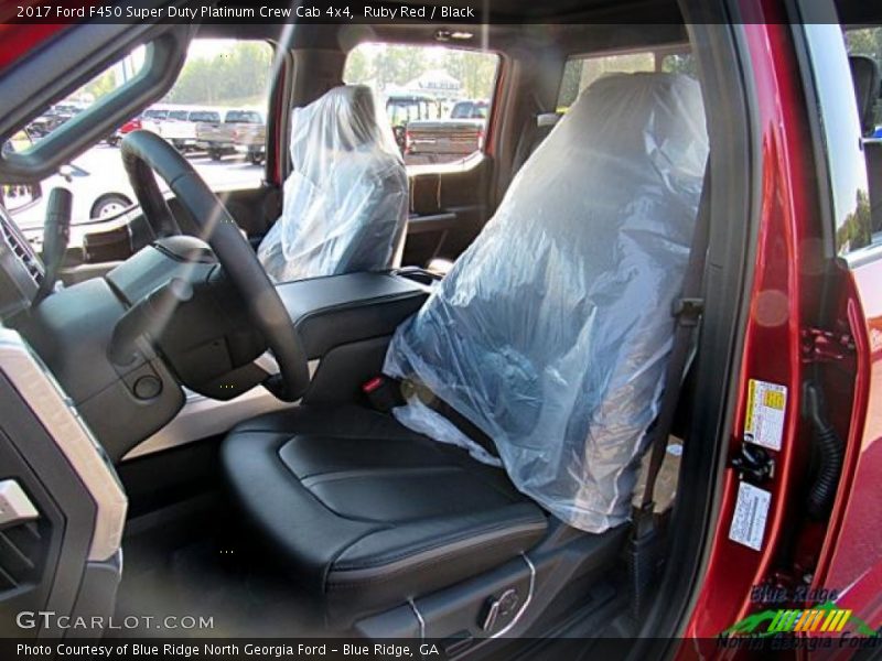 Ruby Red / Black 2017 Ford F450 Super Duty Platinum Crew Cab 4x4