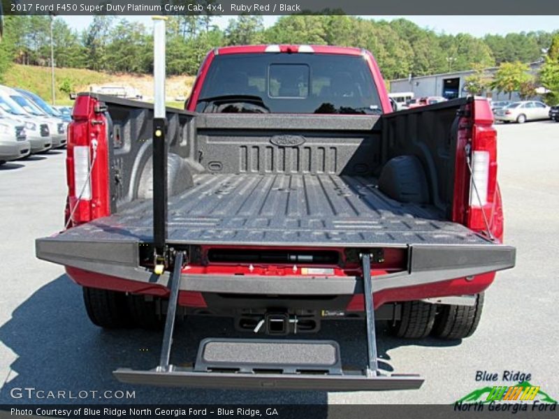 Ruby Red / Black 2017 Ford F450 Super Duty Platinum Crew Cab 4x4