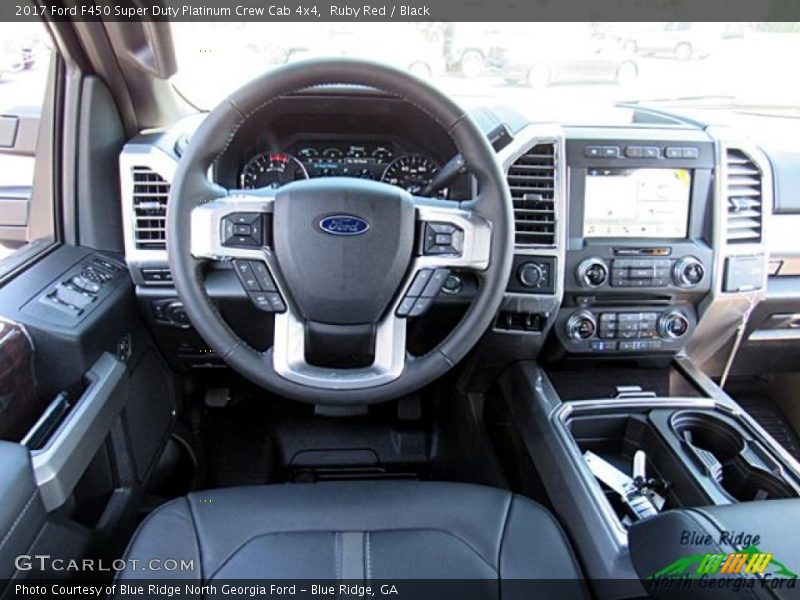 Ruby Red / Black 2017 Ford F450 Super Duty Platinum Crew Cab 4x4