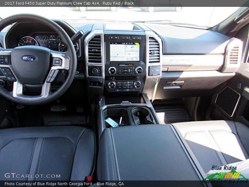 Ruby Red / Black 2017 Ford F450 Super Duty Platinum Crew Cab 4x4