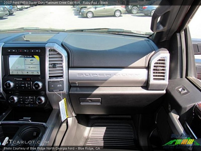 Ruby Red / Black 2017 Ford F450 Super Duty Platinum Crew Cab 4x4