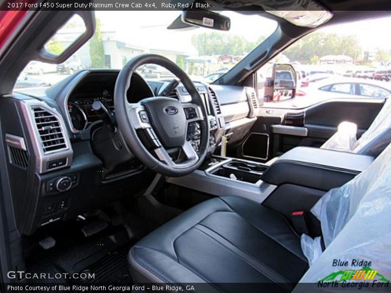 Ruby Red / Black 2017 Ford F450 Super Duty Platinum Crew Cab 4x4