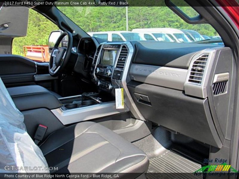 Ruby Red / Black 2017 Ford F450 Super Duty Platinum Crew Cab 4x4
