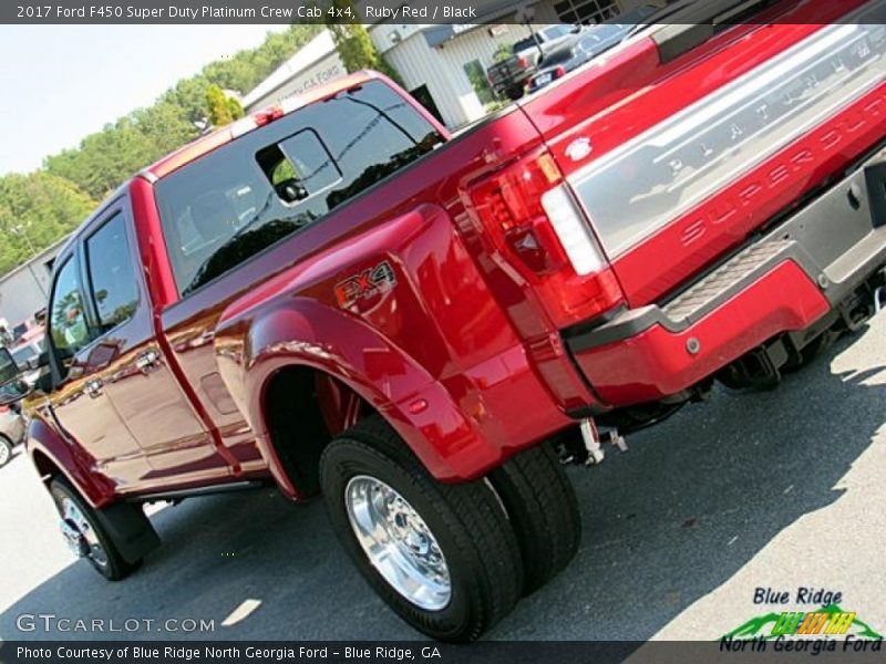 Ruby Red / Black 2017 Ford F450 Super Duty Platinum Crew Cab 4x4