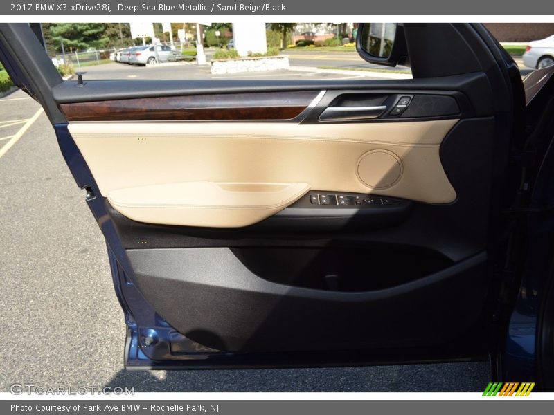 Deep Sea Blue Metallic / Sand Beige/Black 2017 BMW X3 xDrive28i
