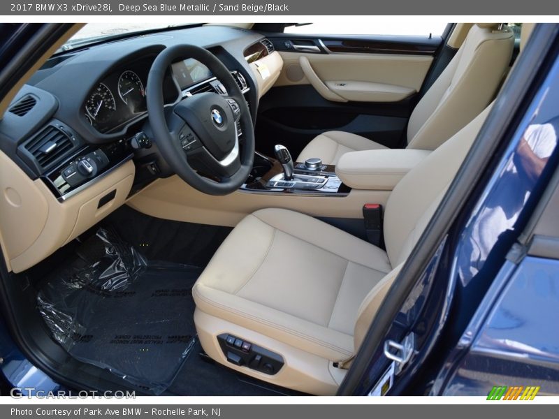 Deep Sea Blue Metallic / Sand Beige/Black 2017 BMW X3 xDrive28i