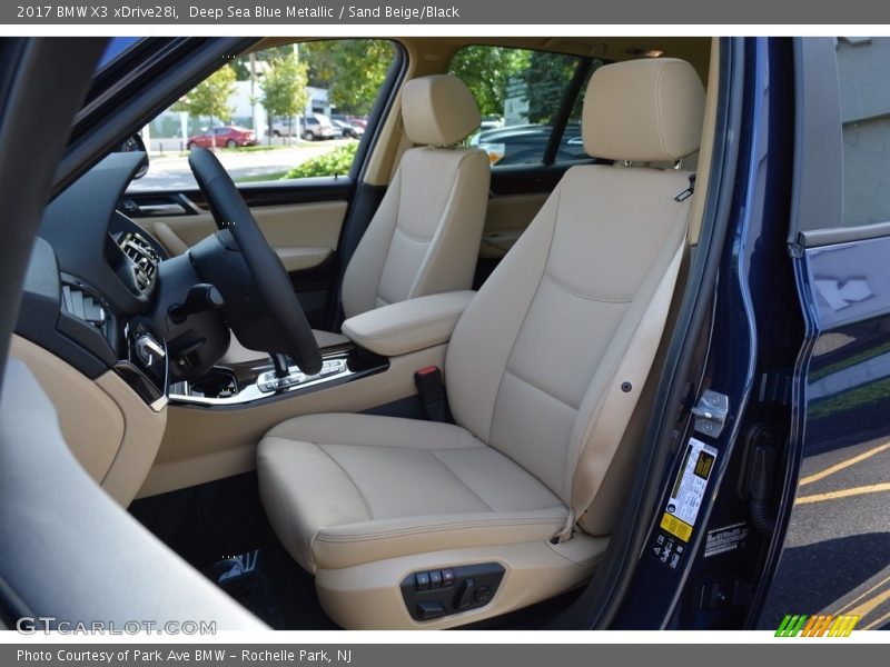 Deep Sea Blue Metallic / Sand Beige/Black 2017 BMW X3 xDrive28i