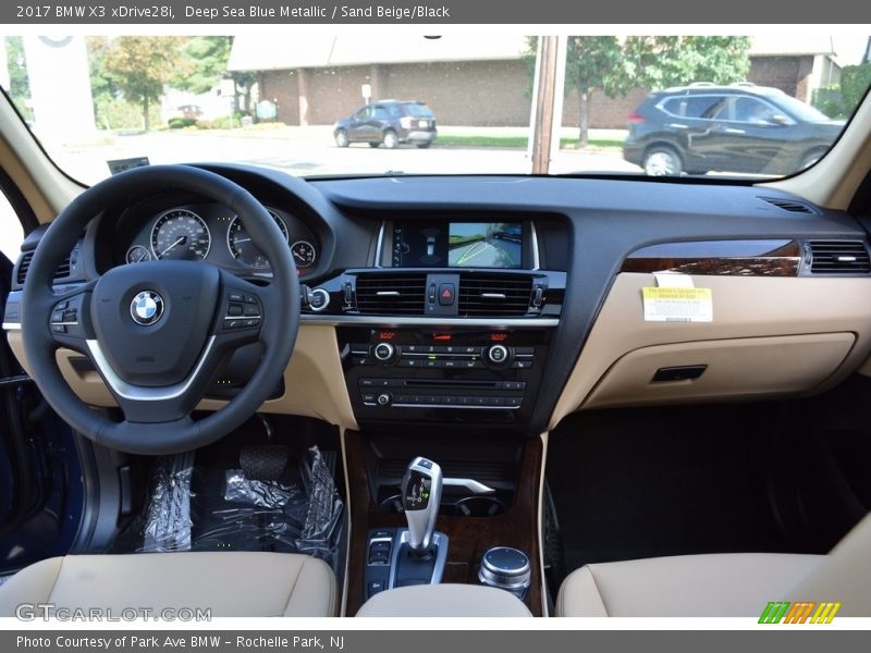 Deep Sea Blue Metallic / Sand Beige/Black 2017 BMW X3 xDrive28i