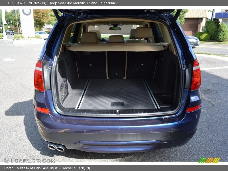 Deep Sea Blue Metallic / Sand Beige/Black 2017 BMW X3 xDrive28i