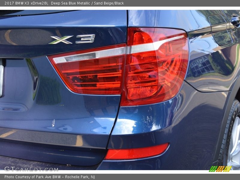 Deep Sea Blue Metallic / Sand Beige/Black 2017 BMW X3 xDrive28i