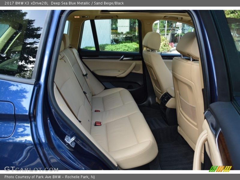 Deep Sea Blue Metallic / Sand Beige/Black 2017 BMW X3 xDrive28i