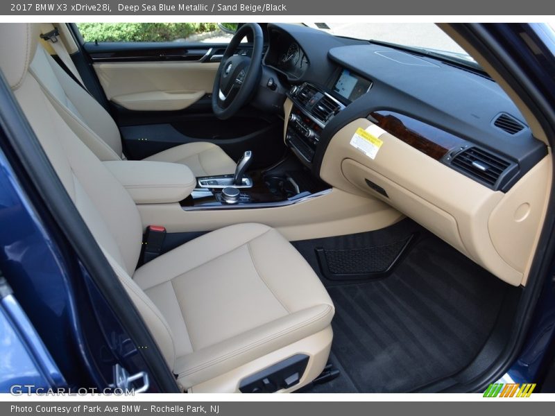 Deep Sea Blue Metallic / Sand Beige/Black 2017 BMW X3 xDrive28i