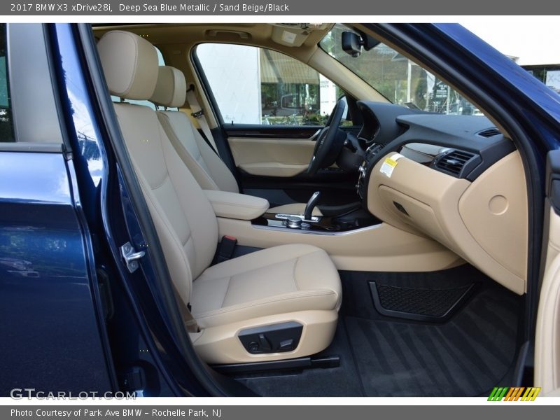 Deep Sea Blue Metallic / Sand Beige/Black 2017 BMW X3 xDrive28i