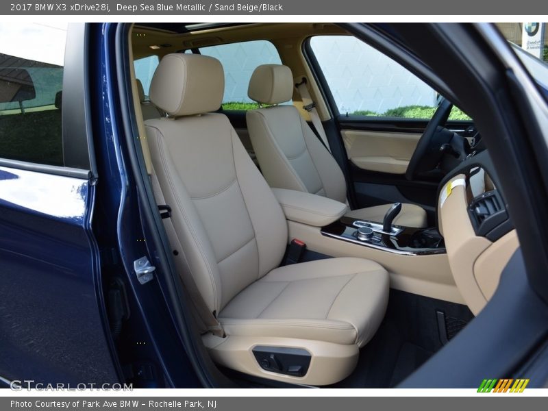 Deep Sea Blue Metallic / Sand Beige/Black 2017 BMW X3 xDrive28i