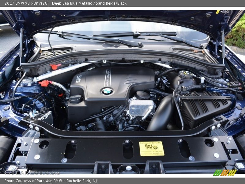 Deep Sea Blue Metallic / Sand Beige/Black 2017 BMW X3 xDrive28i