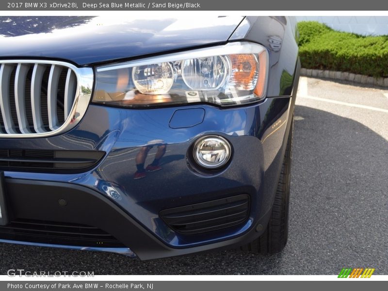 Deep Sea Blue Metallic / Sand Beige/Black 2017 BMW X3 xDrive28i