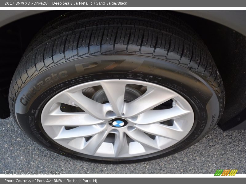 Deep Sea Blue Metallic / Sand Beige/Black 2017 BMW X3 xDrive28i
