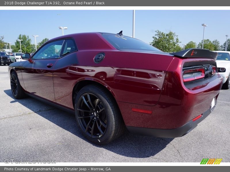 Octane Red Pearl / Black 2018 Dodge Challenger T/A 392