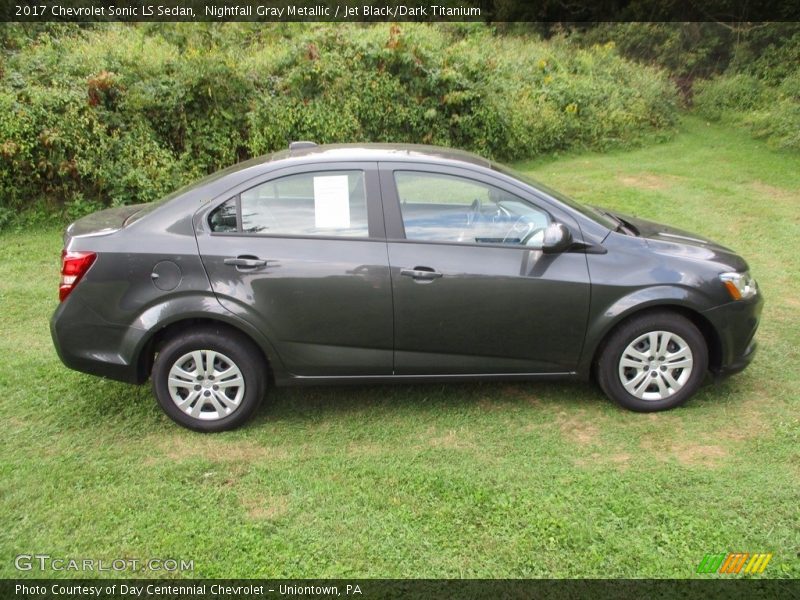 Nightfall Gray Metallic / Jet Black/Dark Titanium 2017 Chevrolet Sonic LS Sedan