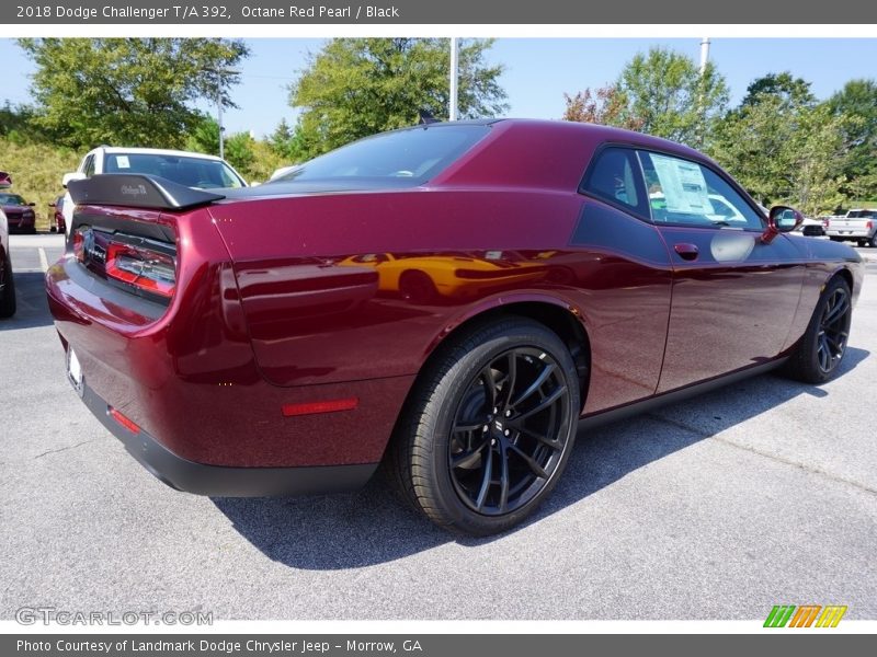 Octane Red Pearl / Black 2018 Dodge Challenger T/A 392