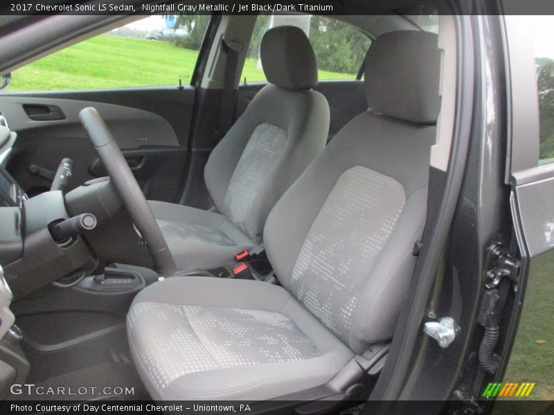 Nightfall Gray Metallic / Jet Black/Dark Titanium 2017 Chevrolet Sonic LS Sedan