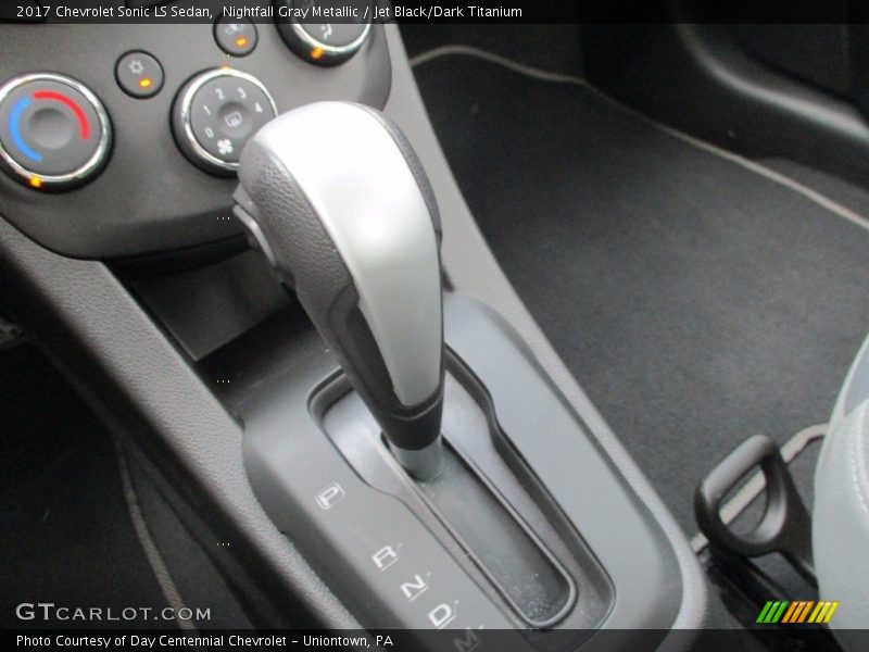 Nightfall Gray Metallic / Jet Black/Dark Titanium 2017 Chevrolet Sonic LS Sedan